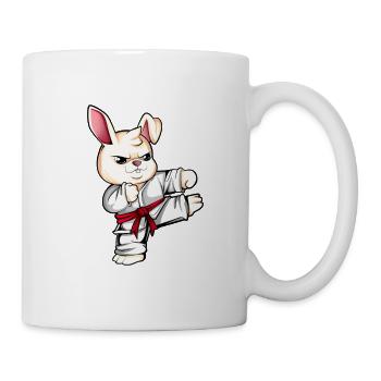 Comic Rabbit Does Karate - Mug - white - Right