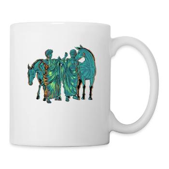 Die Dioskuren - Castor und Pollux - Tasse - Weiß - Rechts