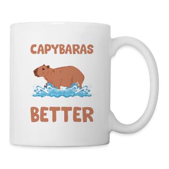 Capybaras Make Everything Better Capibara Owner Ro - Mug - white - Right
