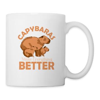 Capybaras Make Everything Better Capibara Owner Ma - Mug - white - Right