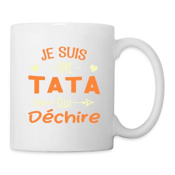 Je Suis Une Tata Qui Déchire - Mug blanc - blanc - Droite