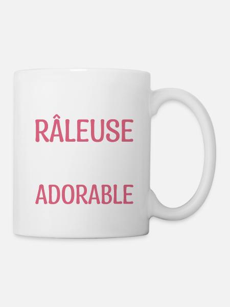 Je Suis Râleuse Un Peu Chiante Mais Adorable - Mug blanc - blanc