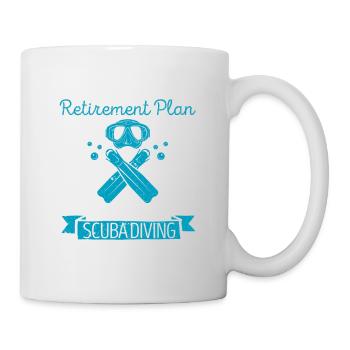 Yes, I have a diving retirement plan - Mug - white - Right
