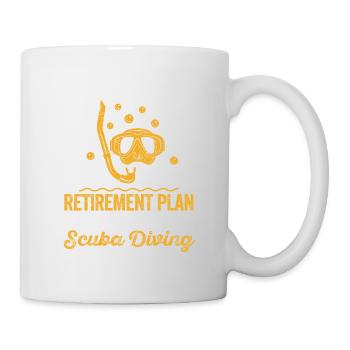 Ja, ich habe einen Ruhestandsplan Tauchen - Mug blanc - blanc - Droite