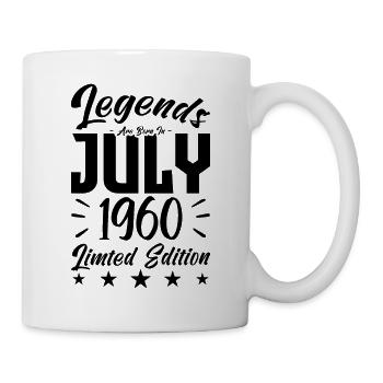 Naissance En Juillet 1960. Cadeau d'anniversaire. - Mug blanc - blanc - Droite