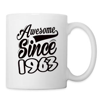 Génial depuis 1963 - Mug blanc - blanc - Droite
