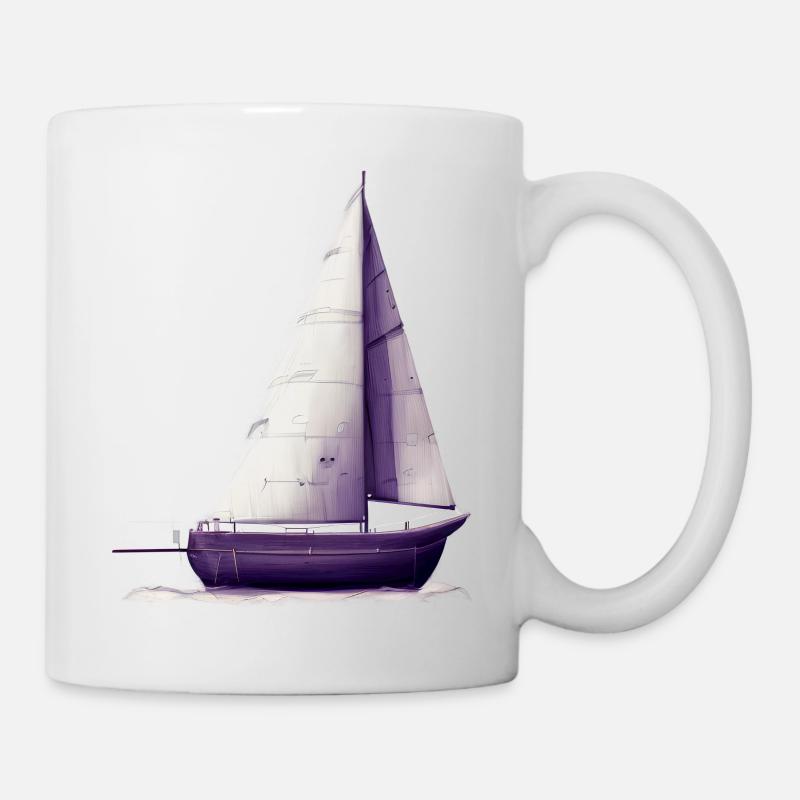 Sailing Sailboat Sailing Sailing Sailing Ship - Mug - white