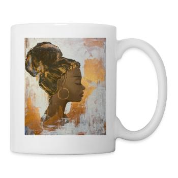 Afrikanische Königin - Tasse - Weiß - Rechts