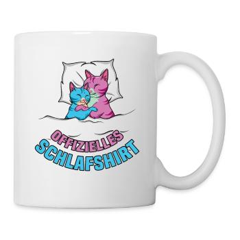 Mein Offizielles Schlafshirt Faulenzer - Tasse - Weiß - Rechts