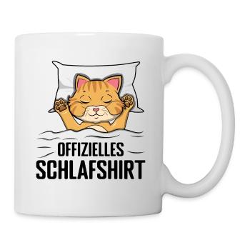 Mein Offizielles Schlafshirt Faulenzer - Tasse - Weiß - Rechts