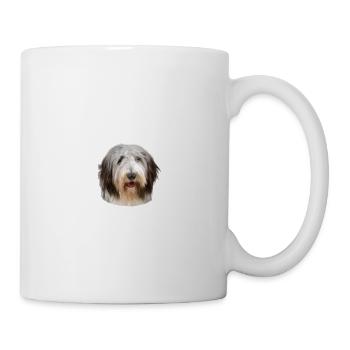 Beware of the mistress, harmless Bearded Collie - Mug - white - Right