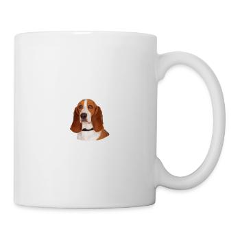 Beware of the mistress, harmless Basset Hound - Mug - white - Right