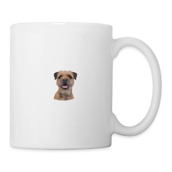 Beware of the master, harmless Border Terrier - Mug - white - Right