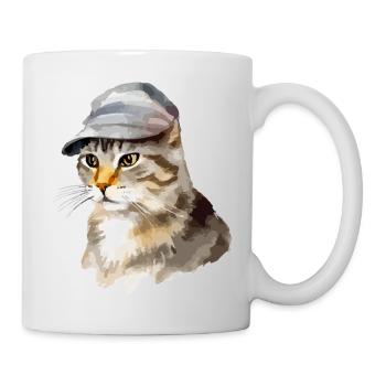 Miki the cat in the hat - Mug - white - Right