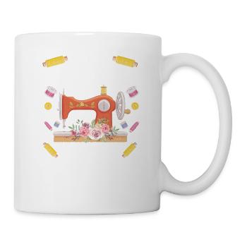 Quilten Geschenk Nähen Stricken Quilter - Tasse - Weiß - Rechts