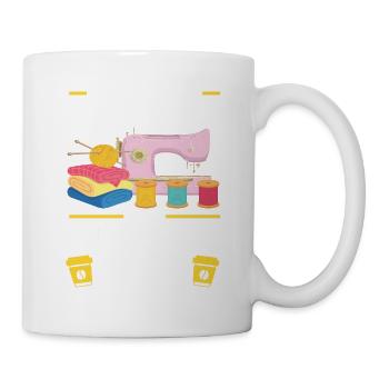 Quilten Geschenk Nähen Stricken Quilter - Tasse - Weiß - Rechts