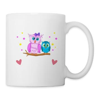 Big Sister 2024 Cute Owl Sibling Reveal - Mug - white - Right