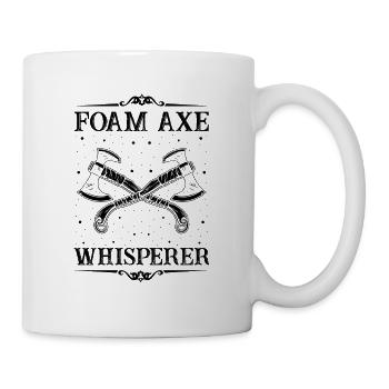 Fantasy role-playing game quote for sword fighting - Mug - white - Right