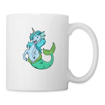 Die Einhorn Meerjungfrau - Tasse - Weiß - Rechts