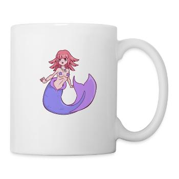 Cartoon Meerjungfrau - Tasse - Weiß - Rechts