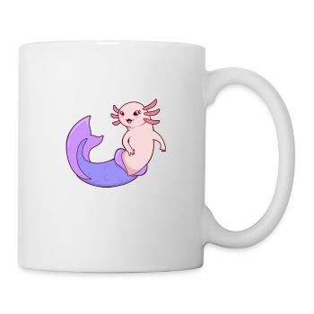 Die Axolotl Meerjungfrau - Tasse - Weiß - Rechts