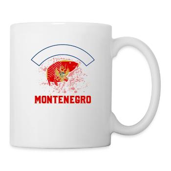 Ich Muss Nach Montenegro Die Fische Vermissen Mich - Tasse - Weiß - Rechts