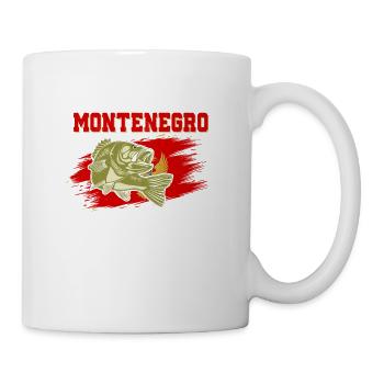 Ich Muss Nach Montenegro Die Fische Vermissen Mich - Tasse - Weiß - Rechts