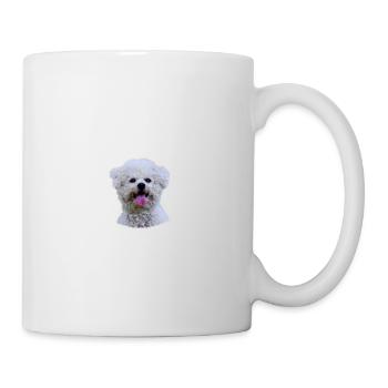Beware of the master, harmless Bichon Frisé - Mug - white - Right