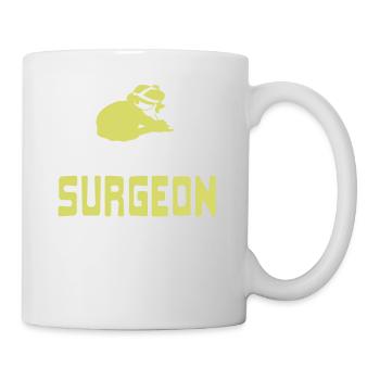 My Dad's A Surgeon What Does Your Superhero Do - Mug - white - Right