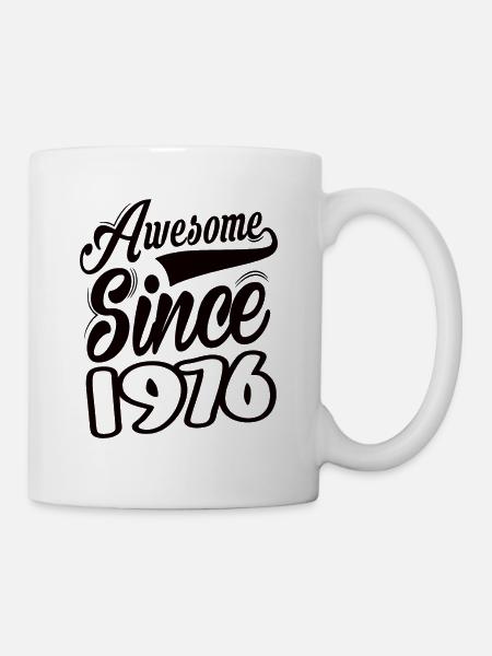 Awesome Since 1976 - Tasse - Weiß