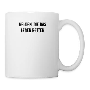 Feuerwehr - Helden, die das Leben retten - Tasse - Weiß - Rechts