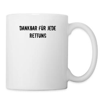 Feuerwehr - Dankbar für jede Rettung - Tasse - Weiß - Rechts