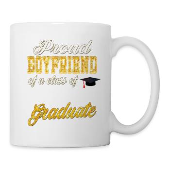 Boyfriend of Graduate - Proud Boyfriend of a Class - Mug - white - Right