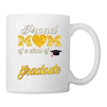 Classe senior de 2023 - Fière maman d’une classe de 202 - Mug blanc - blanc - Droite
