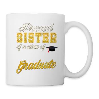 Graduation 2023 - Fière soeur d’une promotion de 2023 - Mug blanc - blanc - Droite