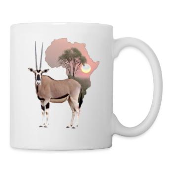 Oryx in Africa - Antelope - Gazelle - Wildlife - Mug - white - Right