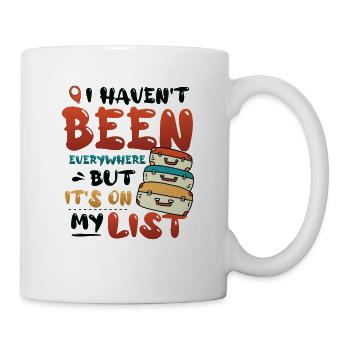 Je ne suis pas encore allé partout - Mug blanc - blanc - Droite