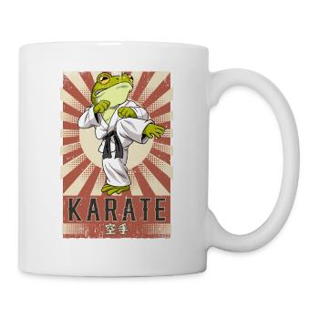 Karate - Tasse - Weiß - Rechts