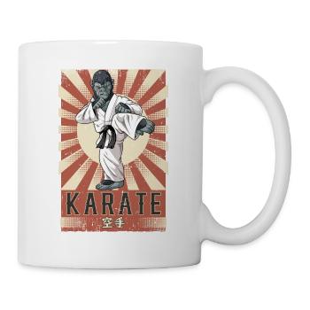 Karate - Tasse - Weiß - Rechts