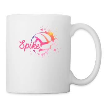 Bump Set Spike Répéter Funny Volleyball Lover - Mug blanc - blanc - Droite