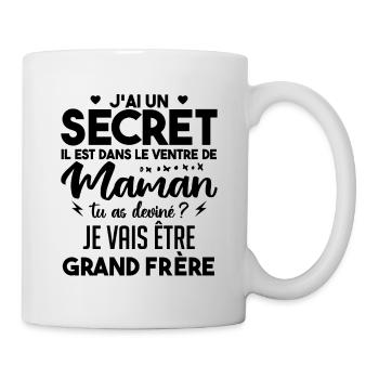 J'ai Un Secret | Je Vais être Grand-frère - Mug blanc - blanc - Droite