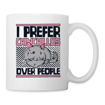 I Prefer Chinchillas Over People Longhair Breeder - Mug - white - Right