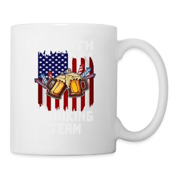4 juillet Drinking Team Journée du drapeau américain - Mug blanc - blanc - Droite