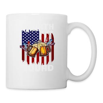 4th Of July Squad Day Drinking Crew US Flag - Tasse - Weiß - Rechts