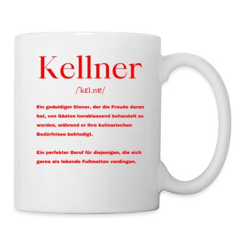 Kellner Definition - Tasse - Weiß - Rechts