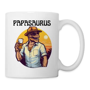 Papa saurus dinosaur families Dino Papasaurus - Mug - white - Right