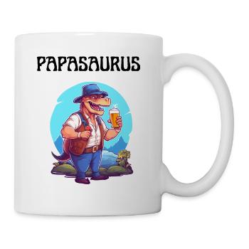 Papa saurus dinosaur families Dino Papasaurus - Mug - white - Right