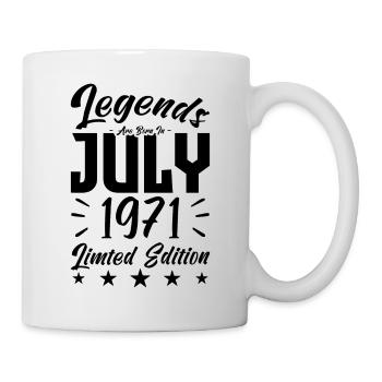 Naissance En Juillet 1971. Cadeau d'anniversaire. - Mug blanc - blanc - Droite
