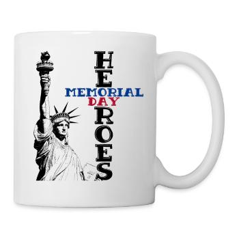Memorial Day heroes - Mug - white - Right