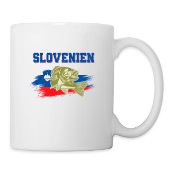 Ich Muss Nach Slovenien Die Fische Vermissen Mich - Tasse - Weiß - Rechts